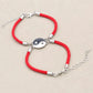 Détail du fermoir réglable sur le bracelet tressé