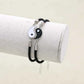 Bracelet ajustable avec cordon tressé et symbole Yin Yang