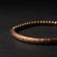Bracelet en cuivre avec perles martelées et polies