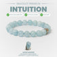 Bracelet en aigue-marine avec perles bleues et argent