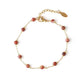 Bracelet élégant avec perles de cristal de roche brillantes