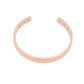 Bracelet en cuivre avec aimants, vue de côté