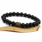 Bracelet en onyx noir avec perles de 8 mm