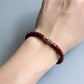Bracelet ajustable en bois d'olivier et cuivre
