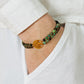 Bracelet en jaspe africain avec pendentif arbre de vie