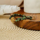 Détail du nœud coulissant du bracelet fait main