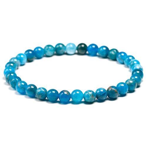 Détail des perles d'apatite, montrant les variations de couleur
