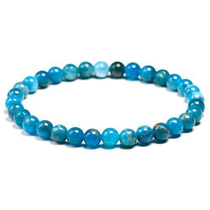 Détail des perles d'apatite, montrant les variations de couleur