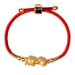 Bracelet Pi Xiu en argent et or sur fond blanc