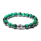 Bracelet Bouddha avec perles d'œil de tigre vert