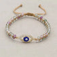 Bracelet en fluorite avec perles et charms distincts