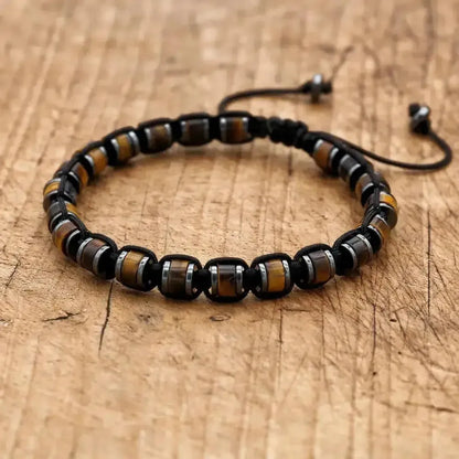 Bracelet élégant avec pierres protectrices et équilibrantes