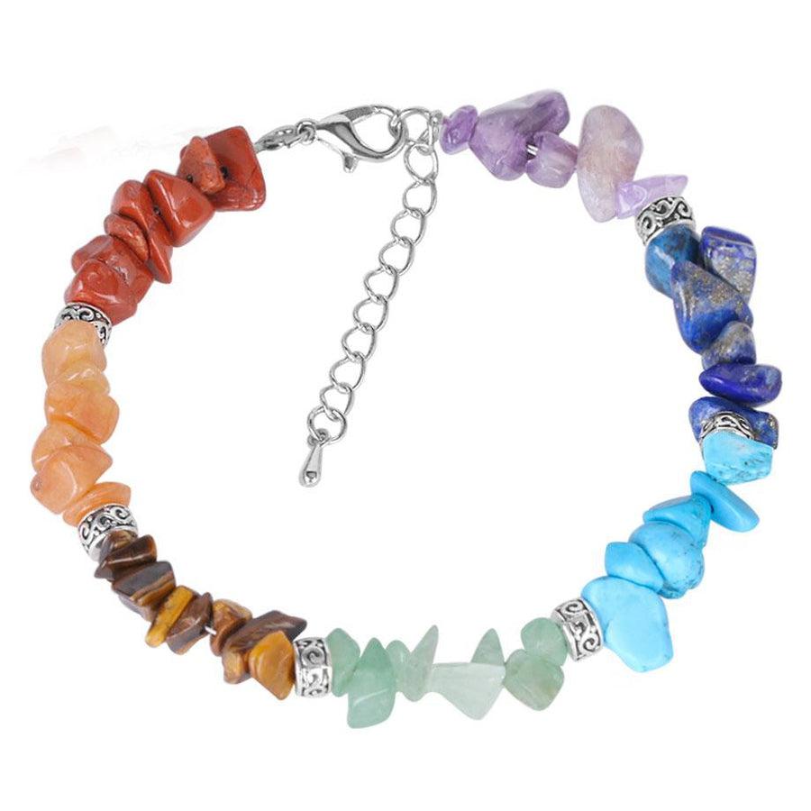 Bracelet avec pierres colorées pour équilibrer les chakras