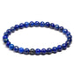 Bracelet en Lapis Lazuli avec perles bleues et dorées