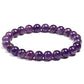 Bracelet en Améthyste enroulé, mettant en valeur les variations de couleur