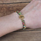 Motif arbre de vie sur le bracelet en jaspe impérial