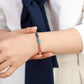 Vue latérale du bracelet ajustable en cordon tissé