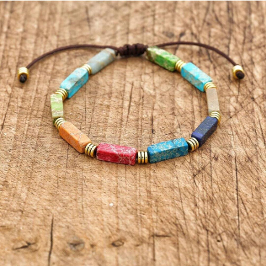 Bracelet Shamballa avec nœud coulissant pour ajustement