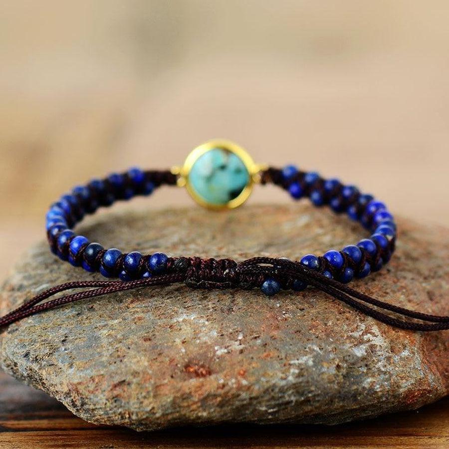 Vue latérale du bracelet montrant les détails des pierres