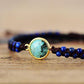 Zoom sur le fermoir du bracelet Shamballa en pierres naturelles