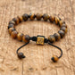 Bracelet en Œil de Tigre avec reflets dorés et bruns