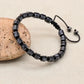 Bracelet Shamballa avec fermoir ajustable en corde