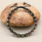 Bracelet Shamballa avec pierres aux teintes variées