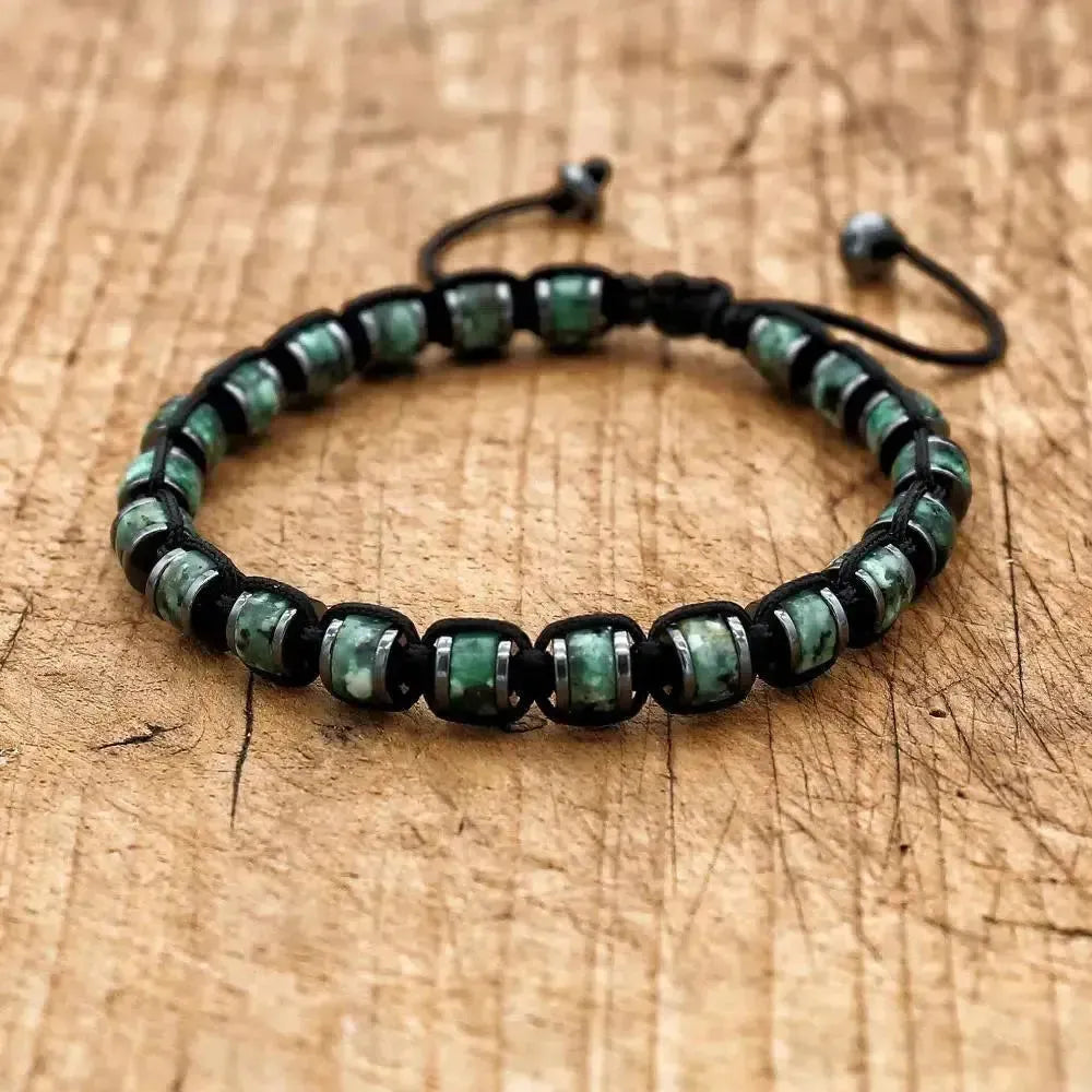 Vue d'ensemble du bracelet Shamballa et ses pierres