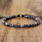 Vue d'ensemble du bracelet tibétain en jaspe naturel