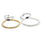 Bracelet tibétain en coton avec noeud de la chance