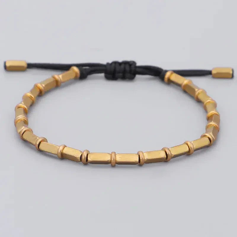 Bracelet ajustable en rouge et noir pour tous poignets