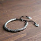Vue d'ensemble du bracelet tibétain en cuivre blanc
