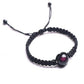 Vue d'ensemble du bracelet avec perle obsidienne centrale