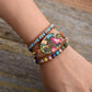 Vue latérale du bracelet enroulé autour d'un poignet