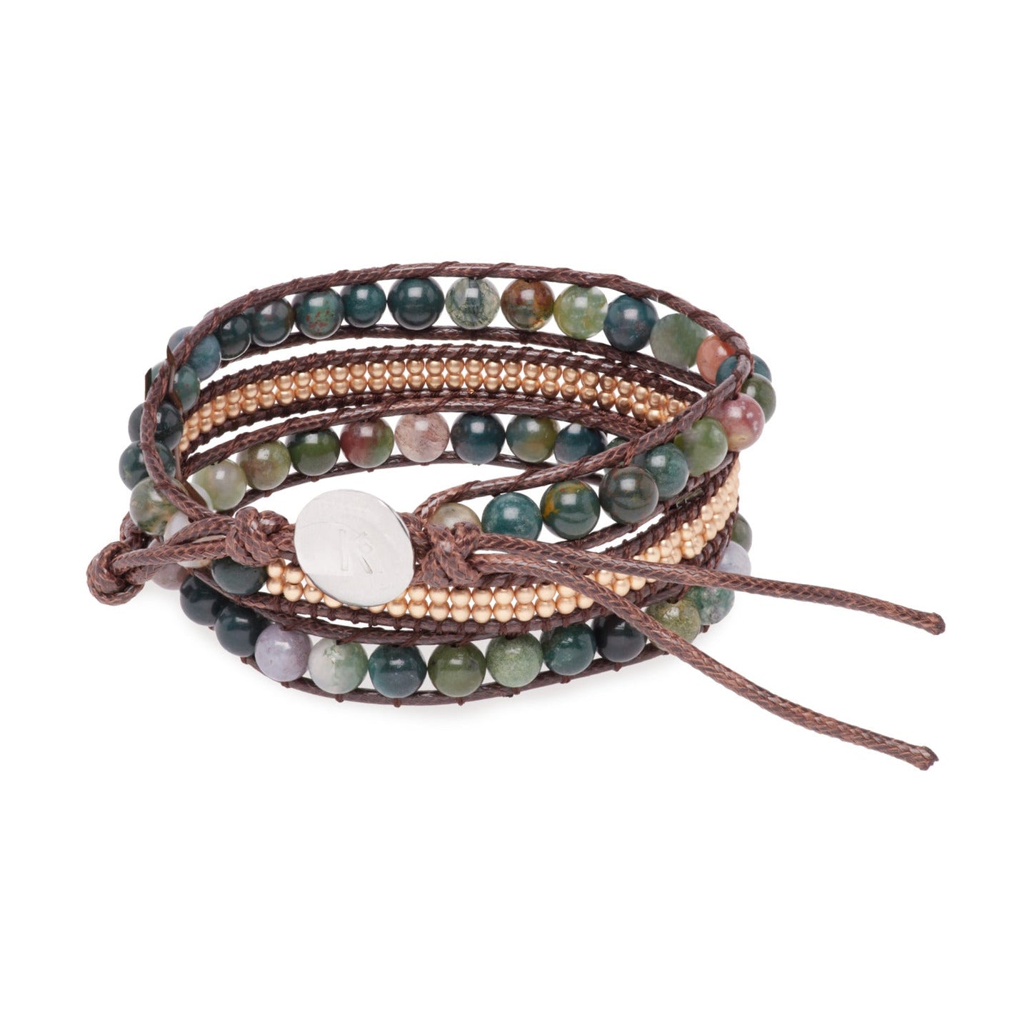 Vue d'ensemble du bracelet wrap enroulé en spirale