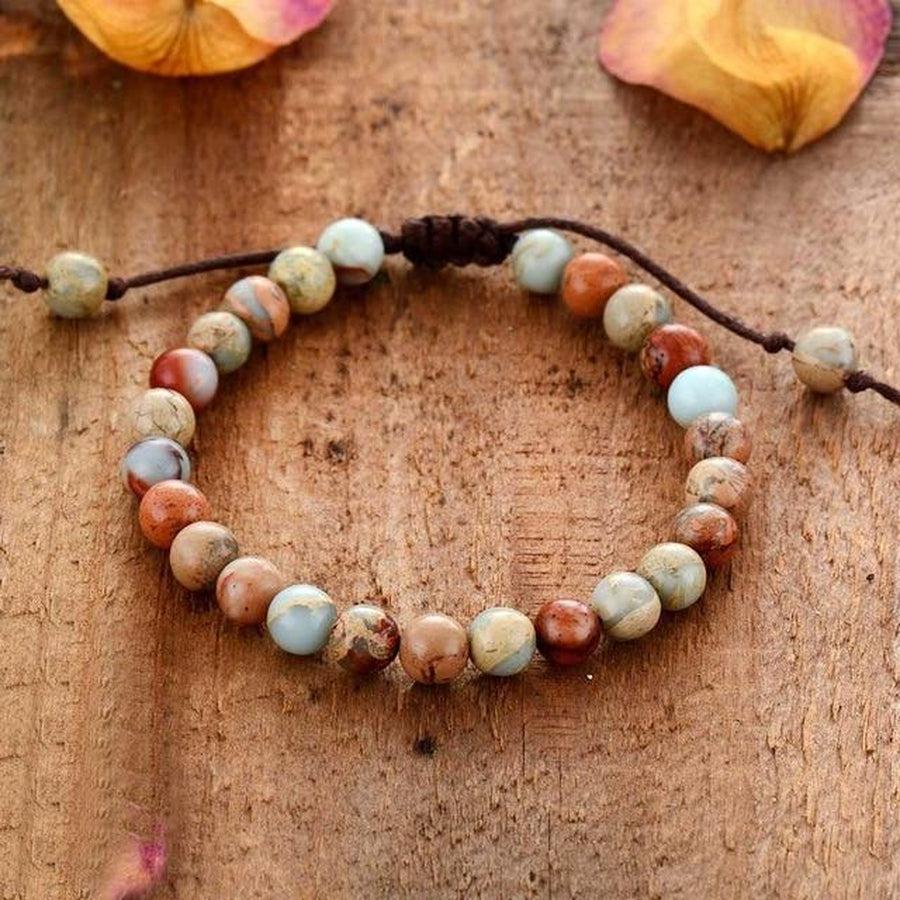 Bracelet d'amitié en Onyx, perle de finition assortie