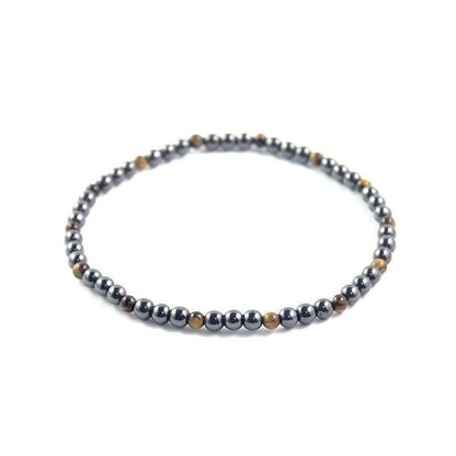 Bracelet de cheville avec pierres naturelles, vue en perspective