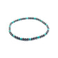 Bracelet artisanal en hématite et pierres, vue de profil