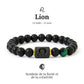 Zoom sur un bracelet astrologique, mettant en valeur la pierre naturelle