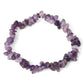Bracelet en pierres irrégulières avec nuances de rose et violet