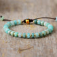 Bracelet en jade avec nœud coulissant et perles assorties