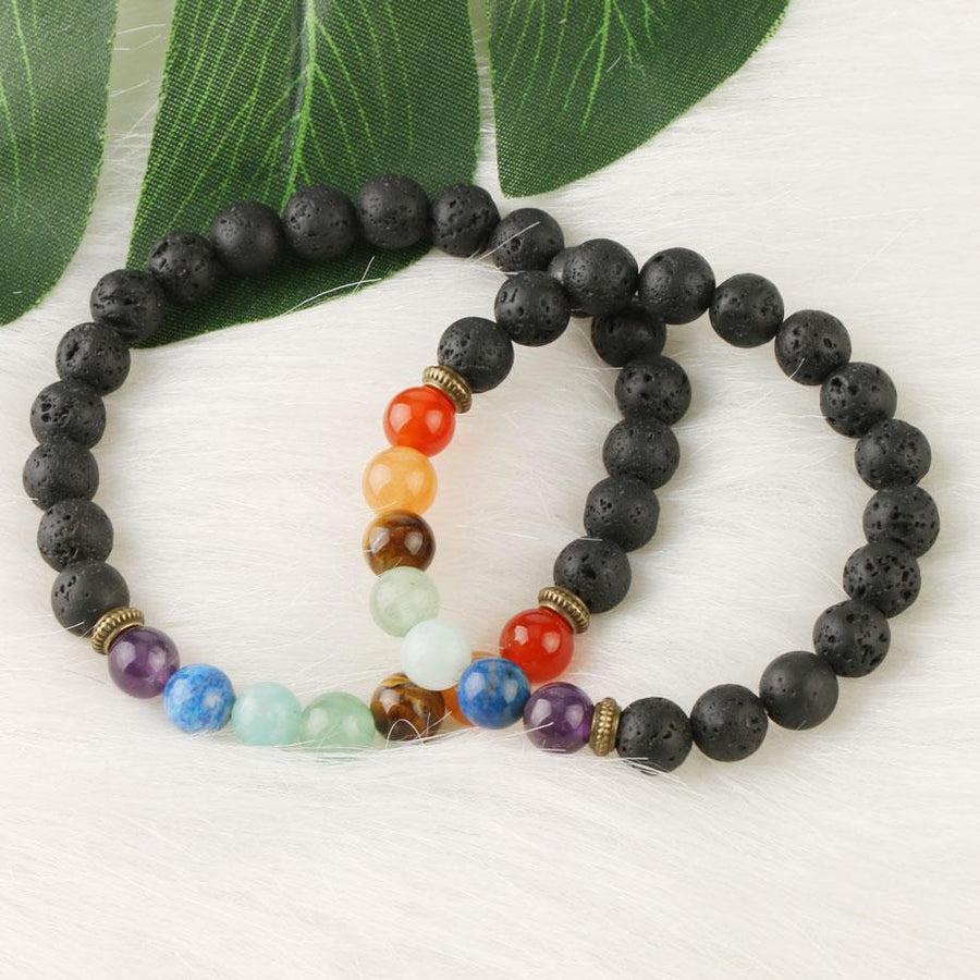 Vue d'ensemble du bracelet 7 chakras harmonieux