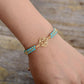 Perles de howlite et turquoise, élégamment enfilées