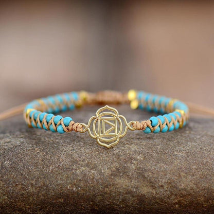 Ensemble de bracelets en turquoise et howlite, vue d'ensemble