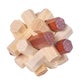 Solution du casse-tête hexagonal en bois démonté