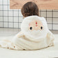 Cape de bain enfant mouton blanc pour enfant 2-6 ans