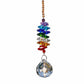 Capteur de soleil avec cristaux colorés suspendus