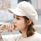 Casquette gavroche en coton pour femme, vue de côté