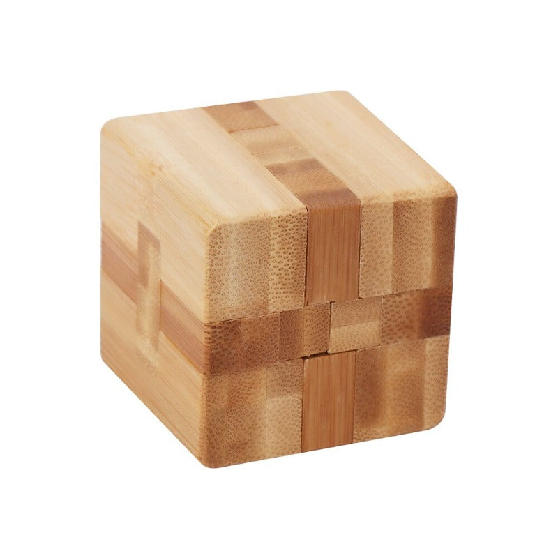 Casse-tête en bois en forme de cube complexe