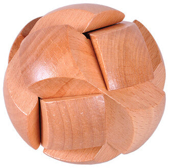 Casse-tête en bois sous forme de boule à assembler